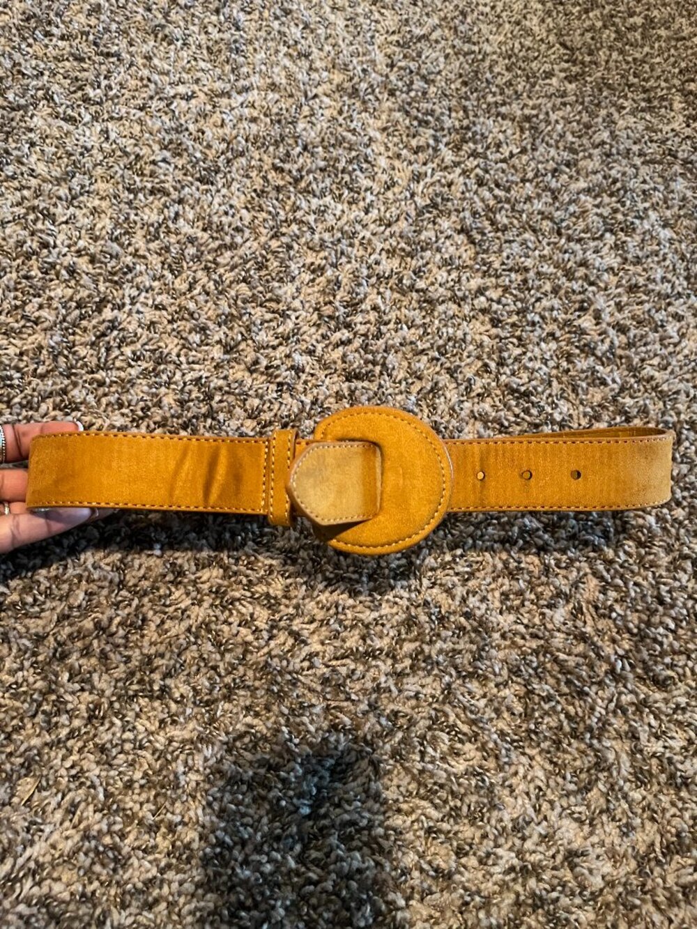 Mustard Yellow Wide Belt